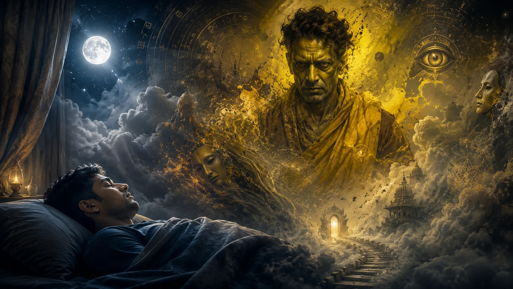 Dream of Seeing a Frightening Yellow and Brown-Colored Man