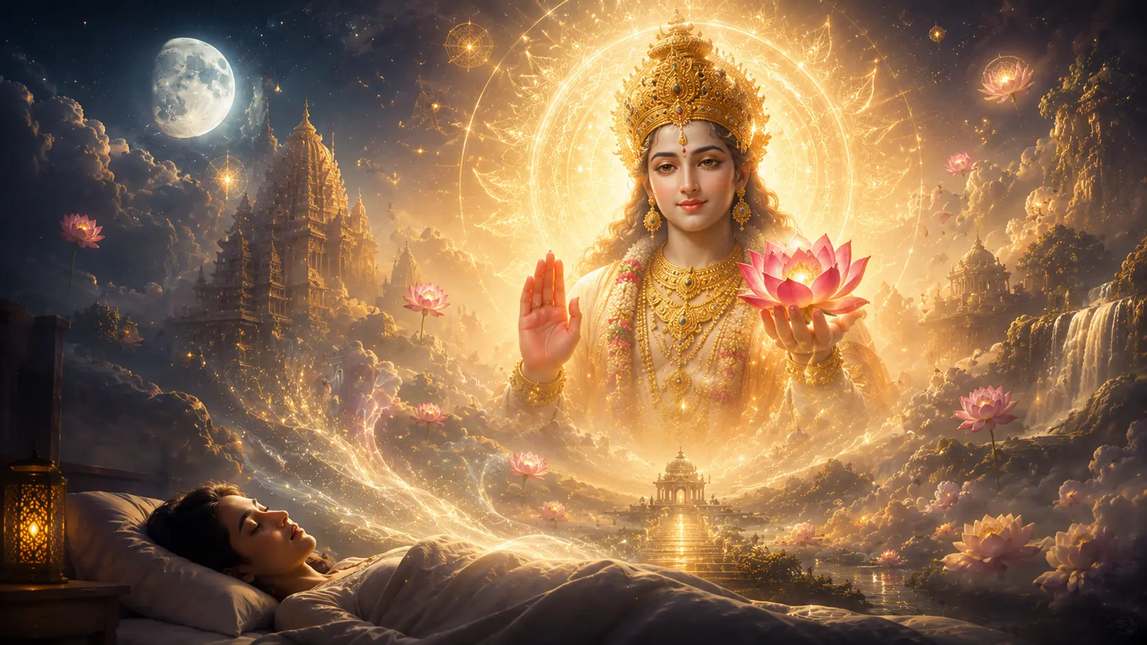 Dream of Seeing a Lotus in the Hands of a Deity Dream of Seeing a Lotus in the Hands of a Deity