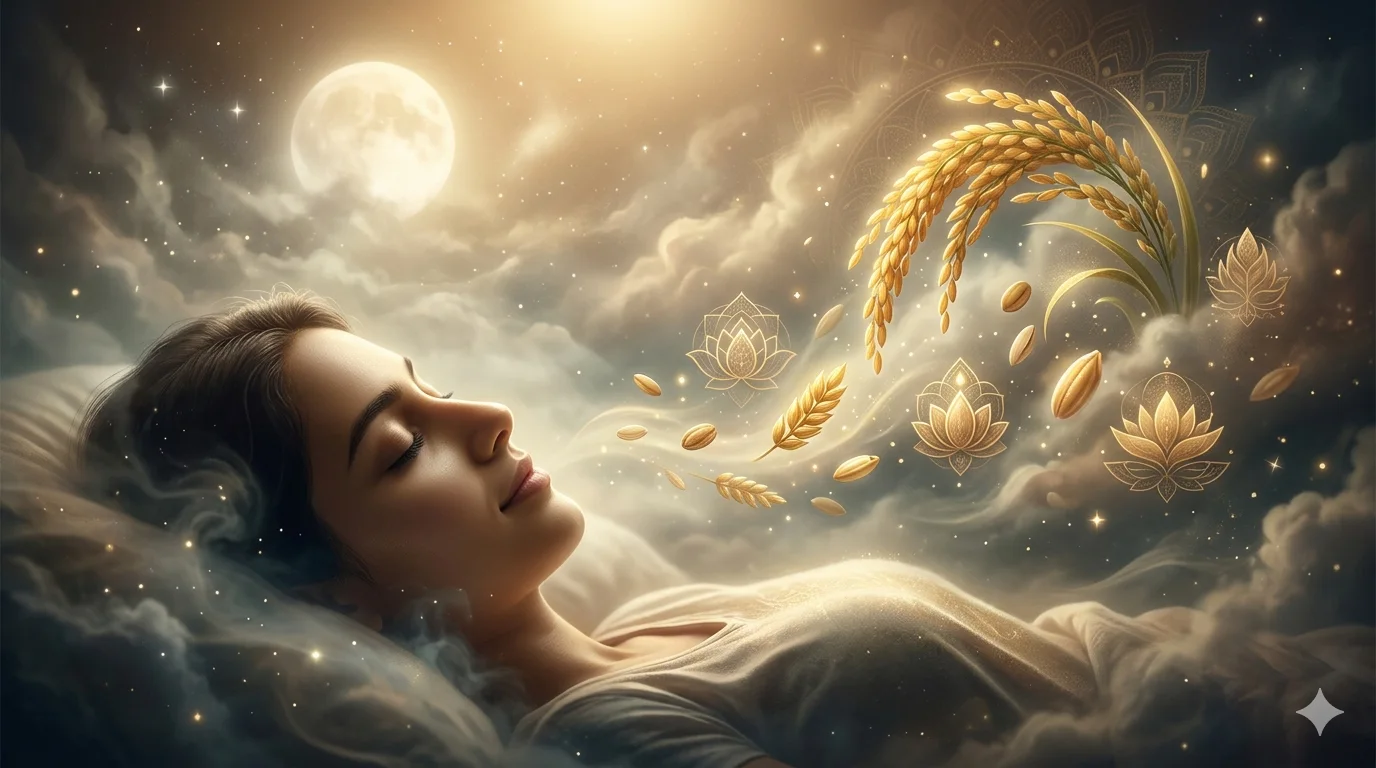 Dream of Receiving Food Grain in a Dream