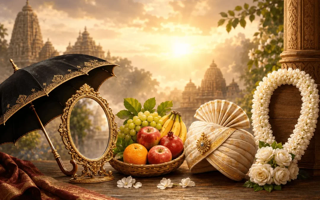 Dreams of Receiving an Umbrella, Mirror, Fruit, Turban, or White Garland: Traditional Vedic Meaning and Interpretation