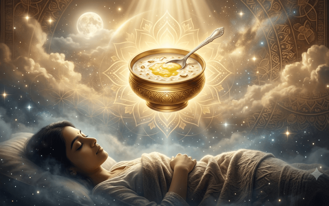 Dream of Eating Kheer (Payasam) with Ghee from a Golden Vessel – Traditional Meaning and Interpretation