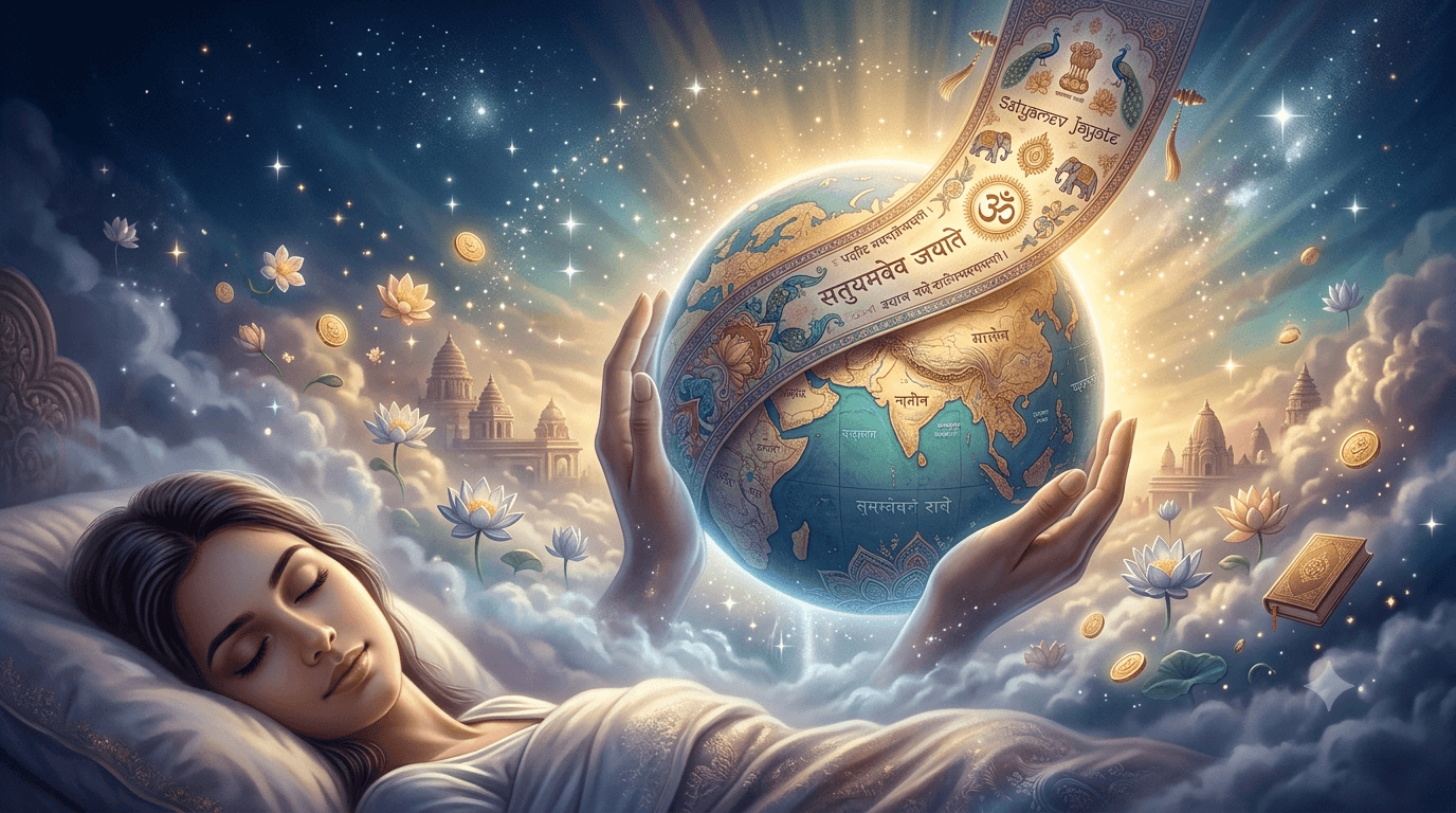 Dream of Holding the Earth Together with Its Banner in Both Hands – Traditional Vedic Dream Meaning and Interpretation Dream of Holding the Earth Together with Its Banner in Both Hands – Traditional Vedic Dream Meaning and Interpretation