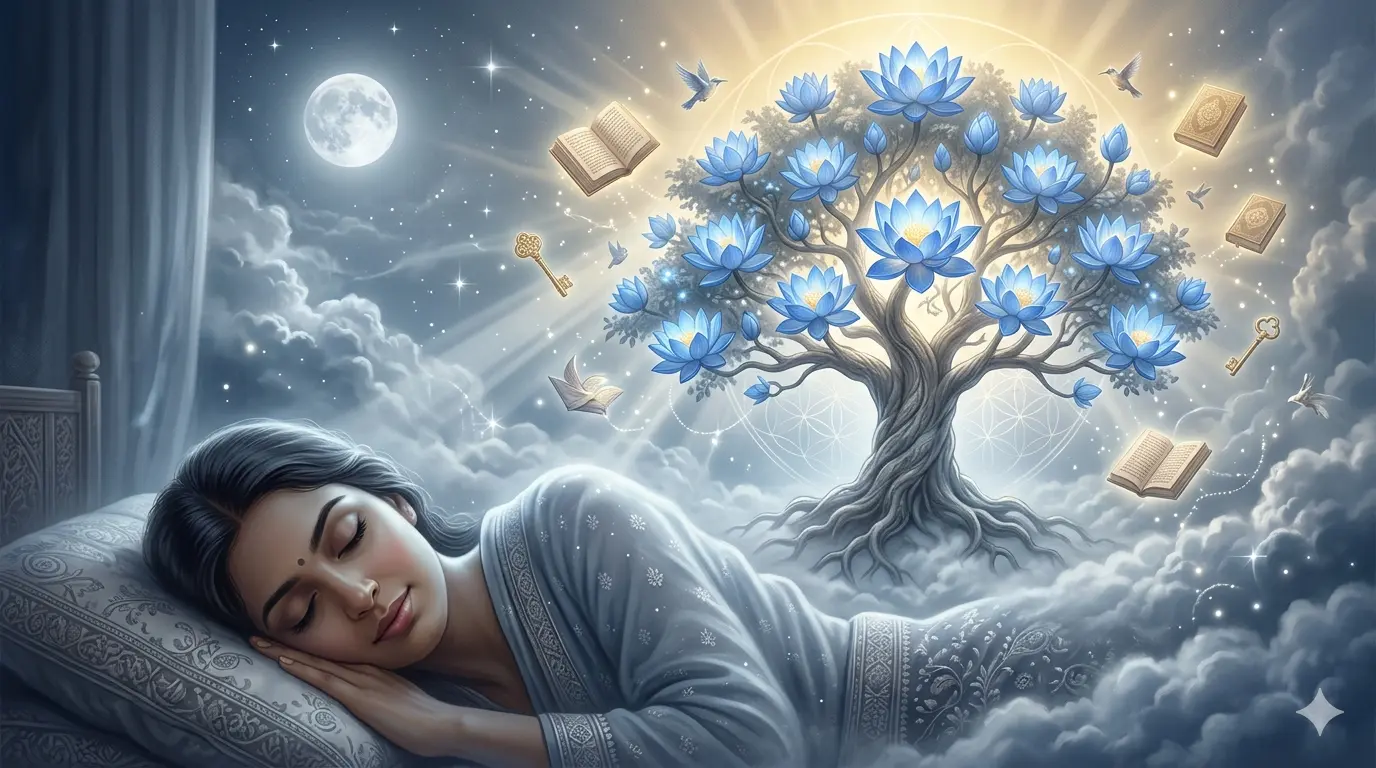 Dream of Seeing a Tree Covered with Blue Lotuses