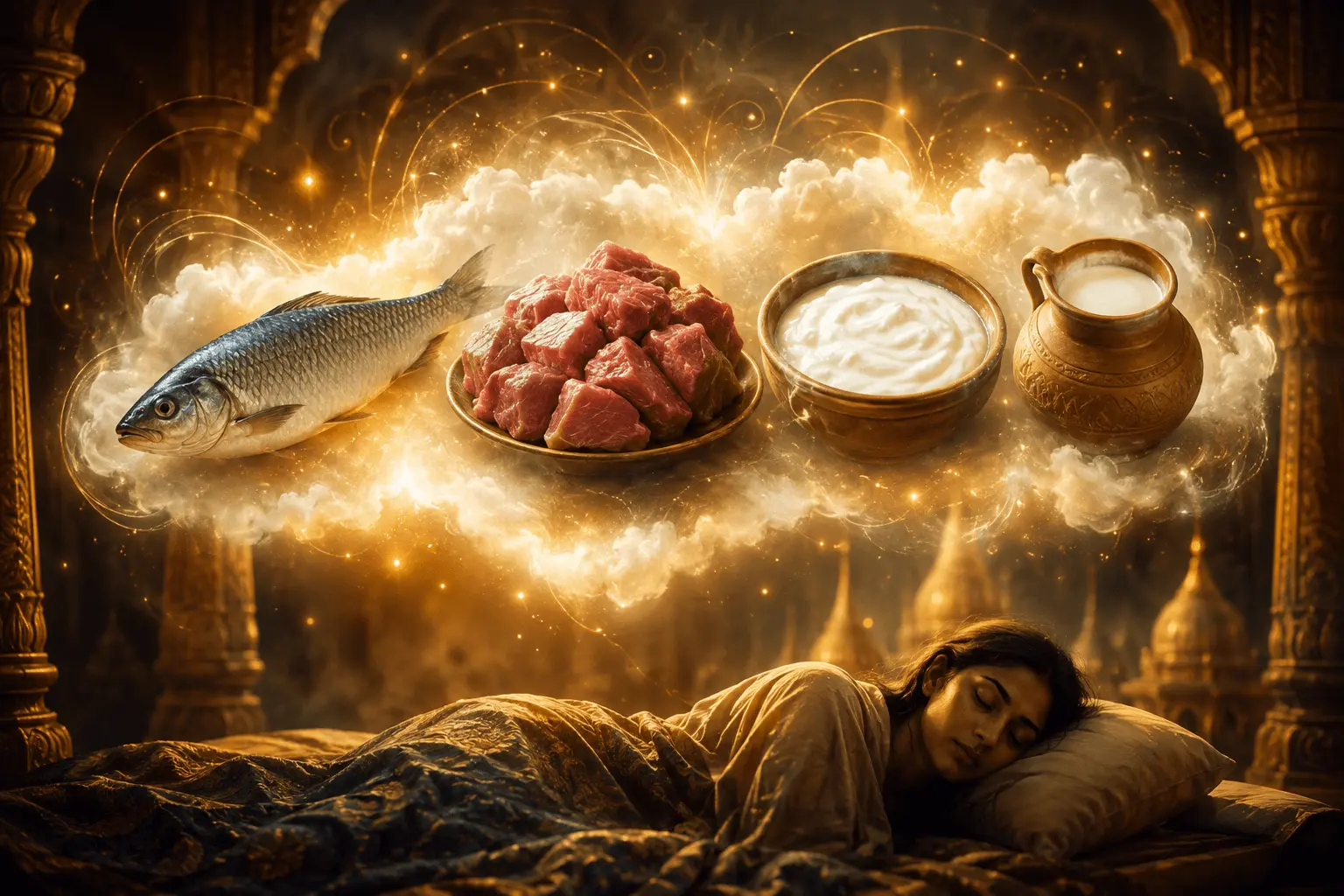 Home 4 Dreaming of Receiving Fish, Meat, Curd, or Milk